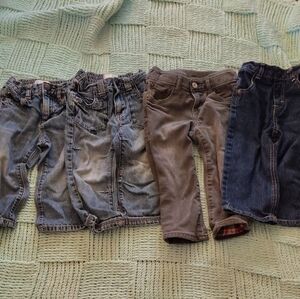 Kids Denim and Gray Jeans Set